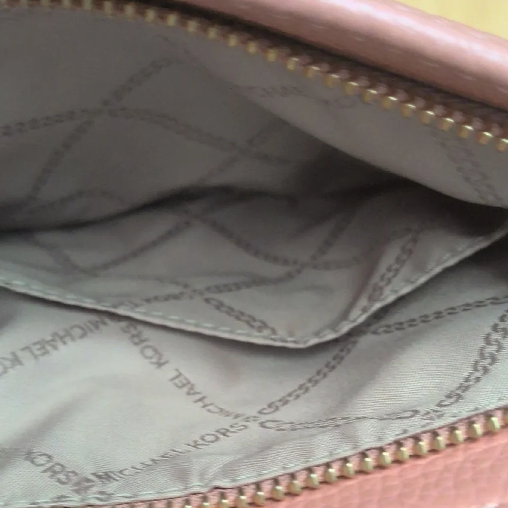 Michael Kors Townsend Blush Convertible Bucket/ Crossbody Bag with Gold Accents